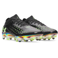 Under Armour Magnetico Elite 6 RCS Gras Voetbalschoenen (FG) Zwart Metallic Black Neongroen