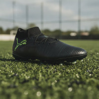 PUMA Future 8 Pro Gras / Kunstgras Voetbalschoenen (MG) Zwart Donkergroen Lichtgroen