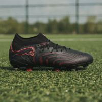 PUMA Future 9 Ultimate Crampons Vissés Chaussures de Foot (SG) Noir Rouge