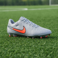 Nike Tiempo Legend 10 Academy Gras / Kunstgras Voetbalschoenen (MG) Lichtblauw Felrood Zwart