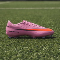 Nike Zoom Mercurial Vapor 16 Academy Gras / Kunstgras Voetbalschoenen (MG) Roze Felrood Lichtblauw