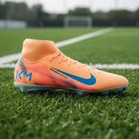 Nike Zoom Mercurial Superfly 10 Mbappé Academy Gras / Kunstgras Voetbalschoenen (MG) Lichtoranje Turquoise