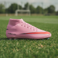 Nike Mercurial Superfly 10 Club Gazon Naturel Gazon Artificiel Chaussures de Foot (MG) Rose Rouge Vif Bleu Clair
