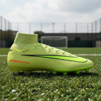 Nike Zoom Mercurial Superfly 10 Elite Gazon Artificiel Chaussures de Foot (AG) Jaune Jaune Néon Orange
