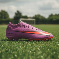 Nike Zoom Mercurial Vapor 16 Pro Gazon Artificiel Chaussures de Foot (AG) Rose Rouge Vif Bleu Clair
