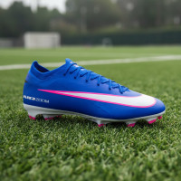 Nike Zoom Mercurial Vapor 16 Pro Gras Voetbalschoenen (FG) Blauw Wit Felroze