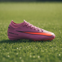 Nike Zoom Mercurial Vapor 16 Pro Gras Voetbalschoenen (FG) Kids Roze Felrood Lichtblauw