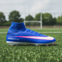 Nike Zoom Mercurial Superfly 10 Pro Gras Voetbalschoenen (FG) Blauw Wit Felroze