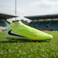 Nike Phantom 6 High Elite Gras Voetbalschoenen (FG) Geel Oranje Zwart