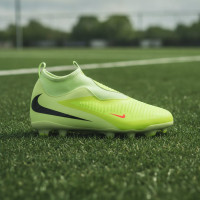 Nike Phantom 6 High Academy Veterloze Gras / Kunstgras Voetbalschoenen (MG) Kids Geel Oranje Zwart