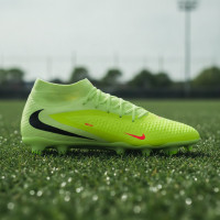 Nike Phantom 6 High Academy Gras / Kunstgras Voetbalschoenen (MG) Geel Oranje Zwart