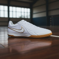 Nike Tiempo Reactgato Zaalvoetbalschoenen (IN) Wit Goud