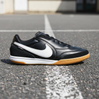Nike Tiempo Streetgato Straatvoetbalschoenen Zwart Wit