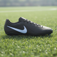 Nike Tiempo Maestro Club Gazon Naturel Artificiel Chaussures de Foot (MG) Noir Bleu Clair