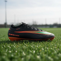 Nike Zoom Mercurial Vapor 16 LV8 Elite Gras Voetbalschoenen (FG) Zwart Oranje Multicolor