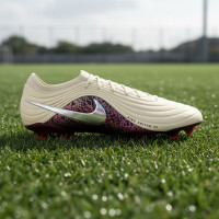 Nike Tiempo Maestro Elite Gras Voetbalschoenen (FG) Gebroken Wit Bordeauxrood Zilver