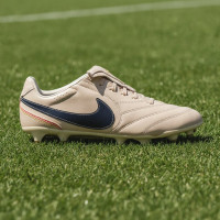 Nike Tiempo Ligera Pro Gazon Naturel Chaussures de Foot (FG) Beige Noir Doré