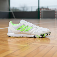 adidas Top Sala Competition II Zaalvoetbalschoenen (IN) Wit Lichtgroen Zwart