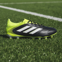 adidas Copa Pure III League Gras / Kunstgras Voetbalschoenen (MG) Zwart Wit Neongeel