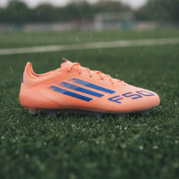 adidas F50 Elite Crampons Vissés Chaussures de Foot (SG) Orange Bleu Blanc
