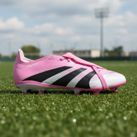 adidas Predator League FT Gazon Naturel Artificiel Chaussures de Foot (MG) Rose Noir Blanc