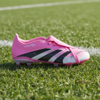 adidas Predator League FT Gazon Naturel Artificiel Chaussures de Foot (MG) Enfants Rose Noir Blanc