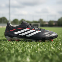 adidas Copa Pure IV Elite Gazon Naturel Chaussures de Foot (FG) Noir Blanc Rouge