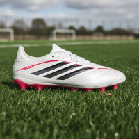 adidas Copa Pure IV Pro Gazon Naturel Chaussures de Foot (FG) Blanc Noir Rouge