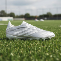 adidas Copa Pure IV Pro Gras Voetbalschoenen (FG) Zilver Wit Donkergrijs