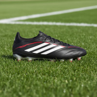 adidas Copa Pure IV Pro Gazon Naturel Chaussures de Foot (FG) Noir Blanc Rouge