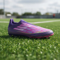 adidas F50 Lamine Yamal League Veterloze Gras / Kunstgras Voetbalschoenen (MG) Paars Roze Geel