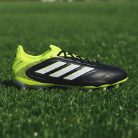 adidas Copa Pure III Pro Gras Voetbalschoenen (FG) Zwart Wit Neongeel