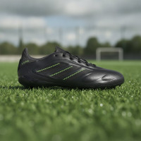 adidas Copa Pure III League Gras / Kunstgras Voetbalschoenen (MG) Kids Zwart Donkergrijs Groen