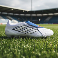 adidas Predator Pro FT Gras Voetbalschoenen (FG) Wit Zilver Blauw Rood