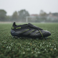 adidas Predator Elite FT Crampons Vissés Chaussures de Foot (SG) Noir Gris Foncé Jaune Néon