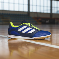 adidas Super Sala III Chaussures de Foot en Salle (IN) Bleu Bleu Foncé Blanc Néon Jaune