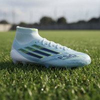 adidas F50 Sparkfusion Elite Gras / Kunstgras Voetbalschoenen (MG) Dames Lichtblauw Donkerblauw Neongeel