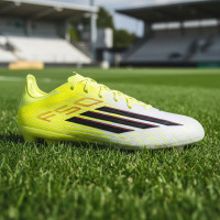adidas F50 Pro Gras Voetbalschoenen (FG) Neongeel Zwart Rood