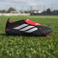 adidas Predator Elite FT Gras Voetbalschoenen (FG) Zwart Wit Rood