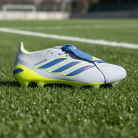 adidas Predator Elite FT Gras Voetbalschoenen (FG) Lichtblauw Blauw Geel