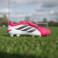 adidas Predator League FT Gras Voetbalschoenen (FG) Rood Wit Zwart