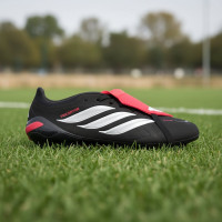 adidas Predator League FT Gazon Naturel Chaussures de Foot (FG) Noir Blanc Rouge