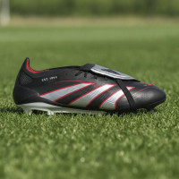 adidas Predator Elite FT Limited Edition Gras Voetbalschoenen (FG) Zwart Zilver Rood