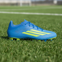 adidas F50 Club Gras / Kunstgras Voetbalschoenen (MG) Blauw Neongeel