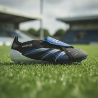 adidas Predator Bellingham Elite FT Gras Voetbalschoenen (FG) Zwart Wit Blauw