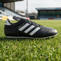 adidas Kaiser Liga 2 Gazon Naturel Chaussures de Foot (FG) Noir Blanc