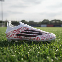 adidas F50 Lamine Yamal Elite Veterloze Gras Voetbalschoenen (FG) Kids Wit Felrood Zwart