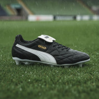 PUMA King Top Crampons Vissés (SG) Noir Blanc Or