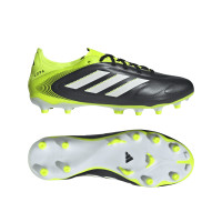 adidas Copa Pure III League Gras / Kunstgras Voetbalschoenen (MG) Zwart Wit Neongeel