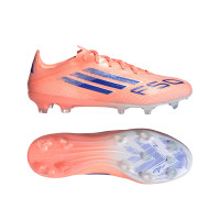 adidas F50 Pro Gras Voetbalschoenen (FG) Oranje Blauw Wit